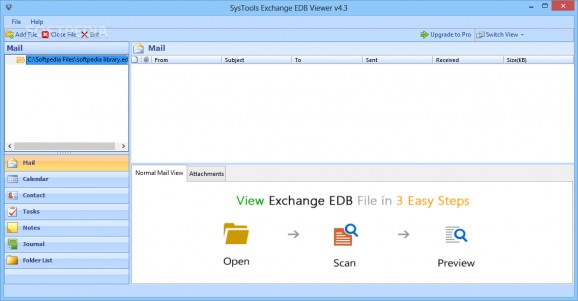 SysTools Exchange EDB Viewer screenshot