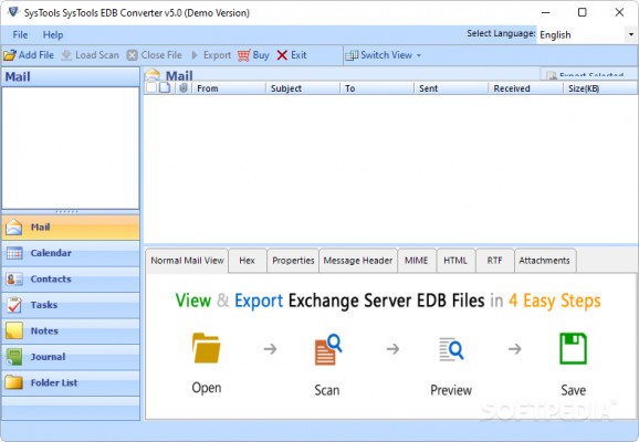 SysTools EDB Converter screenshot