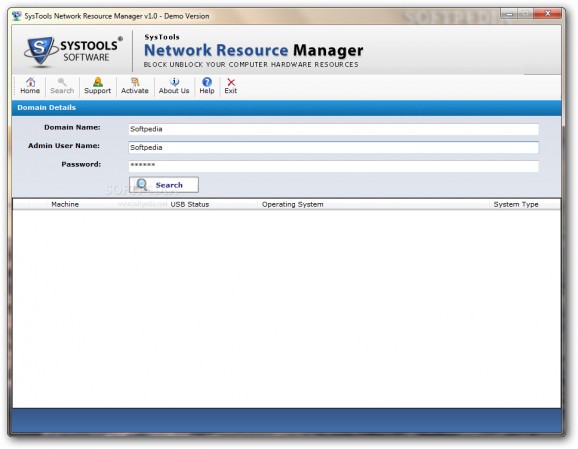 SysTools Network Resource Manager screenshot