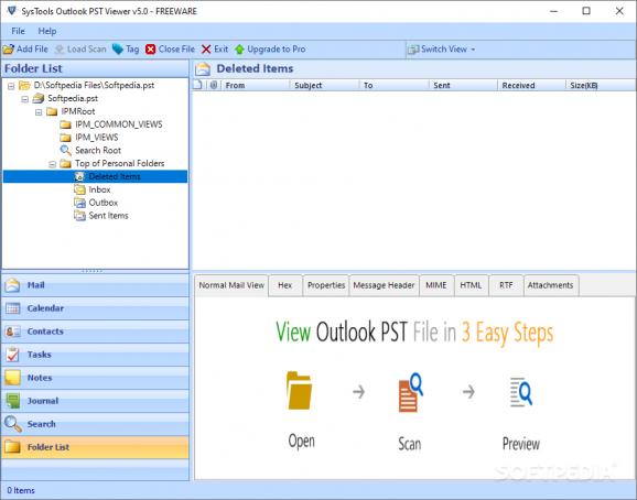 SysTools Outlook PST Viewer screenshot