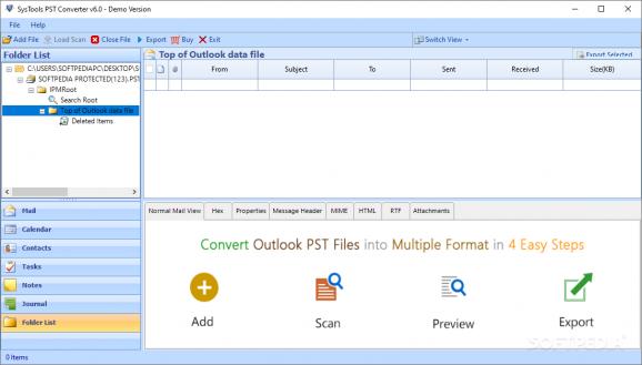 SysTools Outlook to Mbox Converter screenshot