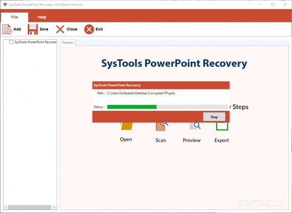 SysTools PowerPoint Recovery screenshot