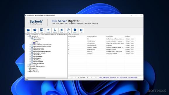 SysTools SQL Server Migrator screenshot