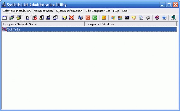 SysUtils LAN Administration Utility screenshot