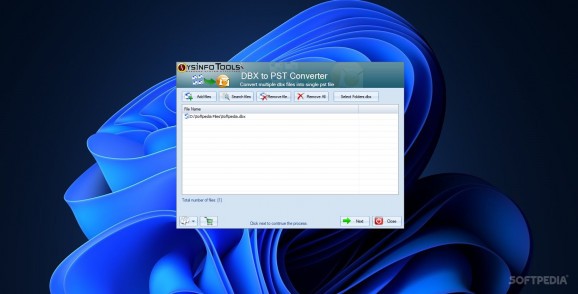 SysInfoTools DBX to PST Converter screenshot