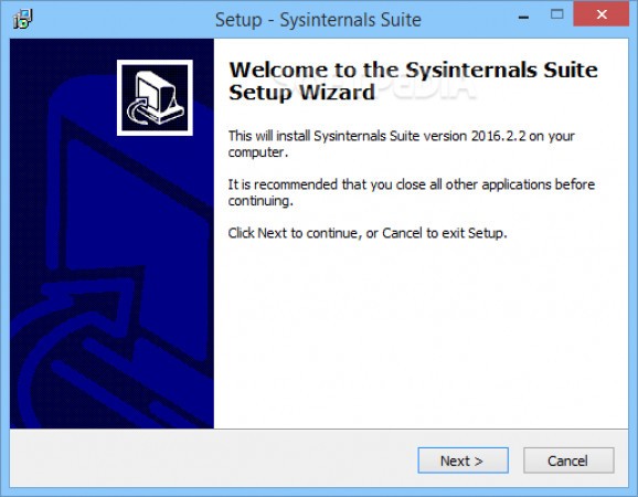 Sysinternals Suite Installer screenshot