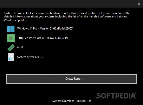 System Examiner screenshot