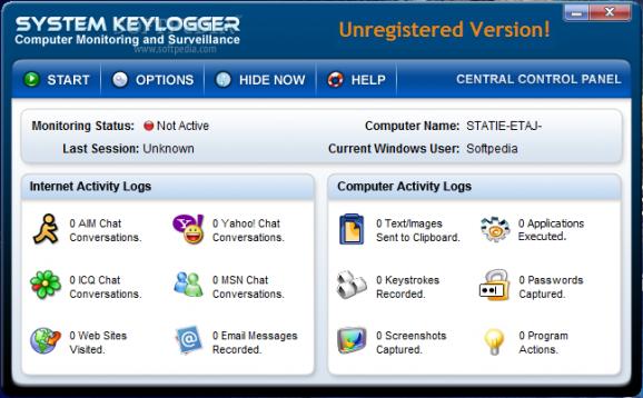 System Keylogger screenshot