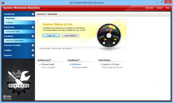 System Mechanic Business screenshot