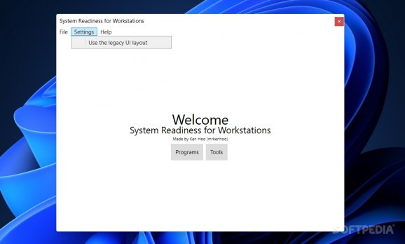 System Readiness for Workstations screenshot