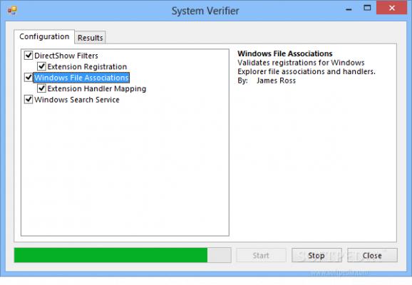 System Verifier screenshot