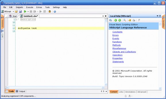 Systemscripter screenshot