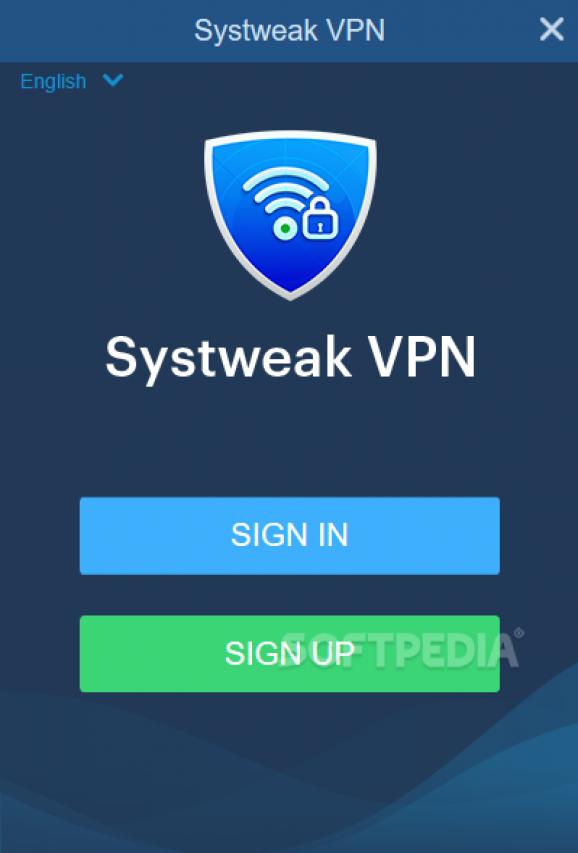 Systweak VPN screenshot