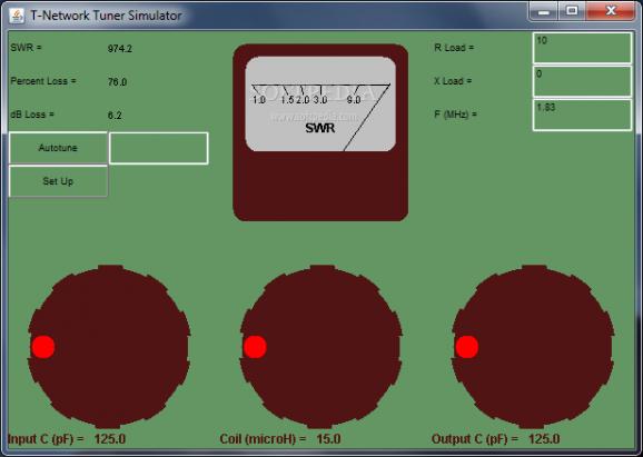T-Network Tuner Simulator screenshot