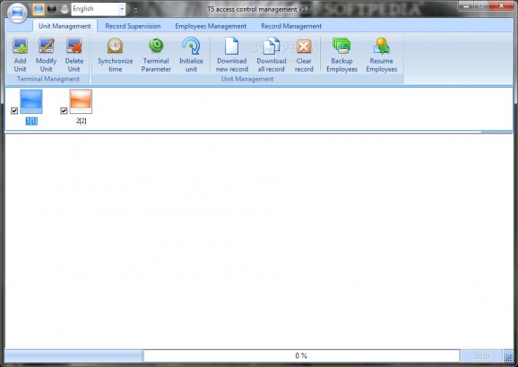 T5 access control management screenshot