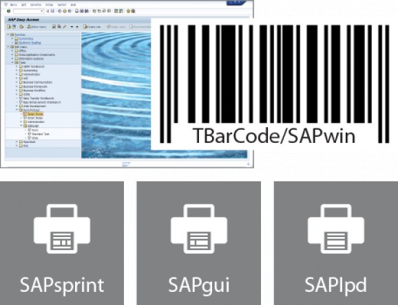 TBarCode/SAPwin screenshot