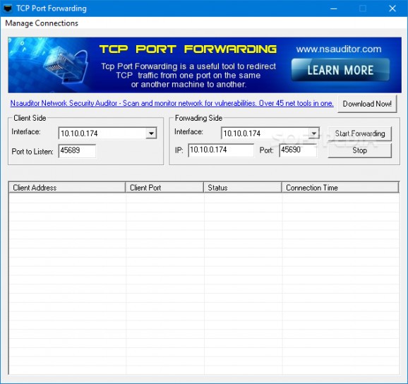TCP Port Forwarding screenshot