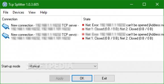 TCP Splitter screenshot