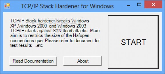 TCP/IP Stack Hardener screenshot