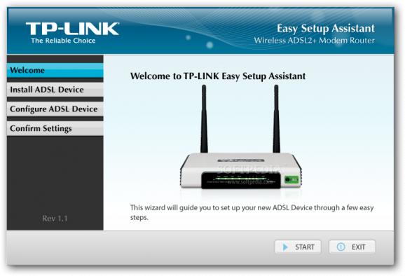 TD-W8960N Easy Setup Assistant screenshot