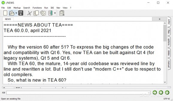 TEA screenshot