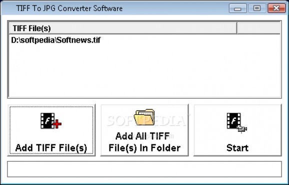 TIFF To JPG Converter Software screenshot
