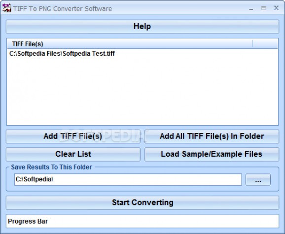 TIFF To PNG Converter Software screenshot