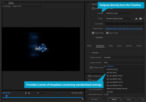 TMPGEnc Movie Plug-in AVC for Premiere Pro screenshot