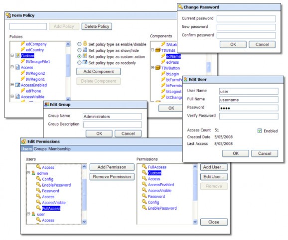 TMS IntraWeb Security System screenshot
