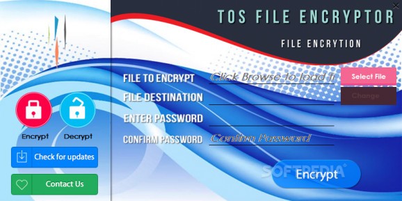TOS File Encryptor screenshot