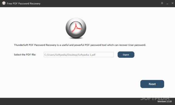 Free PDF Password Recovery screenshot