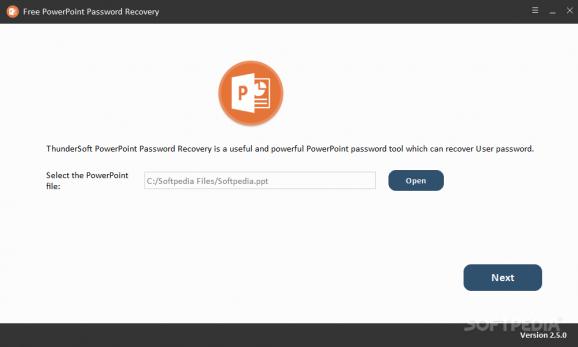 Free PowerPoint Password Recovery screenshot