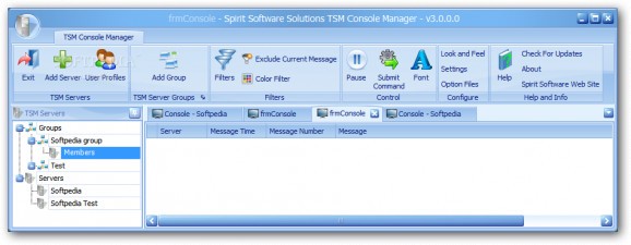 TSM Console Manager screenshot