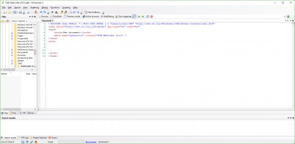 TSW WebCoder Light Edition screenshot