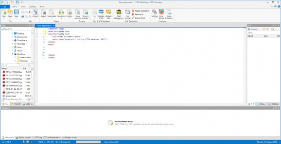 TSW WebCoder 2013 Standard screenshot