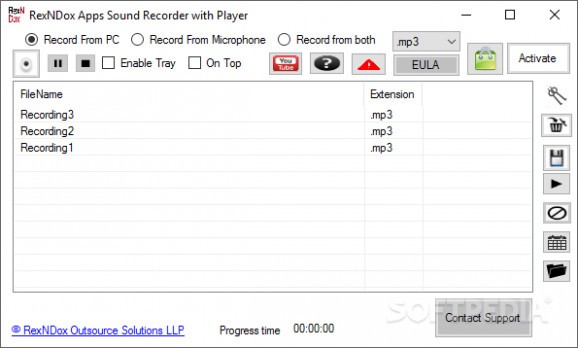 RexNDox Apps Sound Recorder with Player screenshot