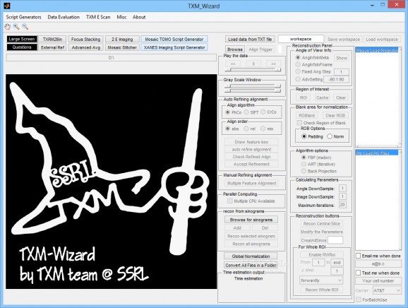 TXM_Wizard screenshot