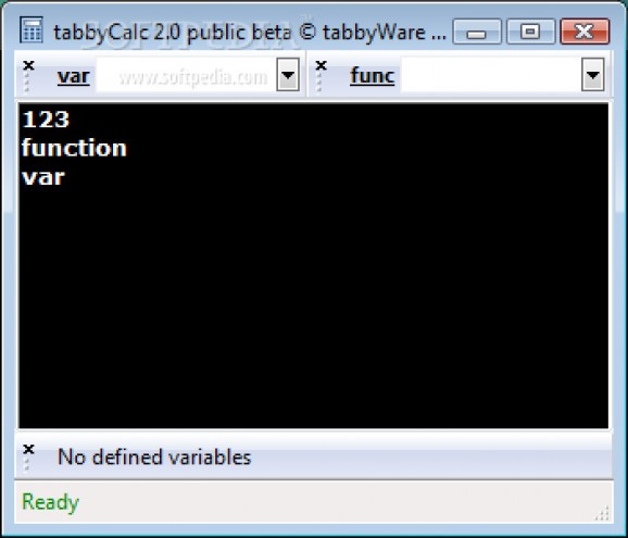 TabbyCalc screenshot