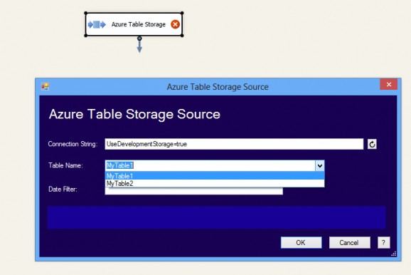 Table Storage Source Component screenshot
