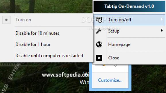 Tabtip On-Demand screenshot