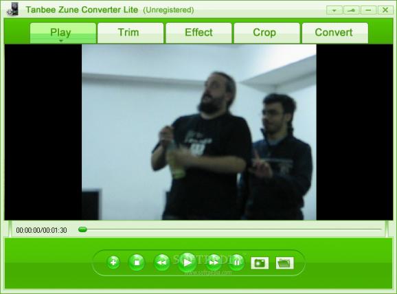 Tanbee Zune Converter Lite screenshot