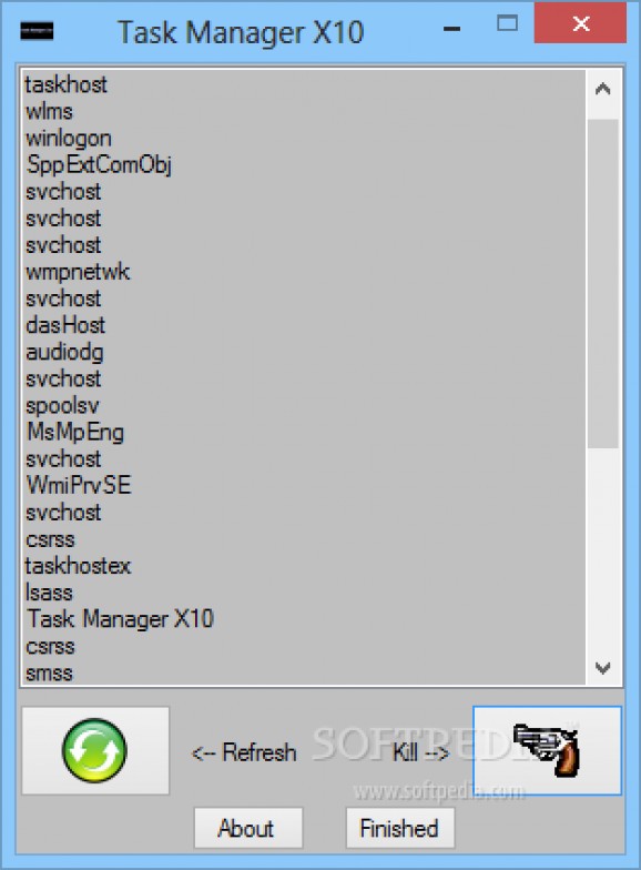 Task Manager X10 screenshot