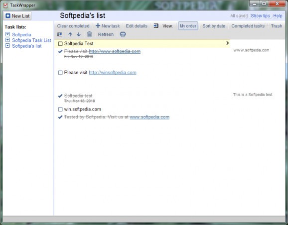 TaskWrapper screenshot