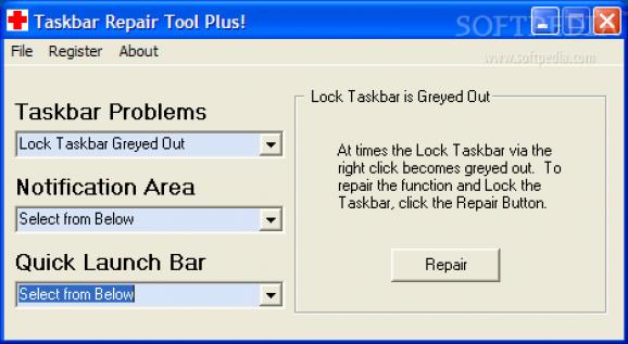 Taskbar Repair Tool Plus! screenshot