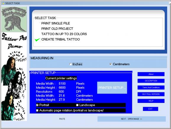 Tattoo Pro Software screenshot