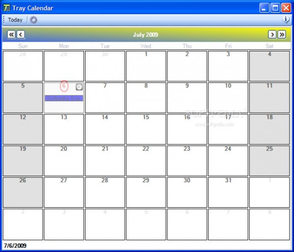 Tray Calendar (formerly Team Calendar) screenshot