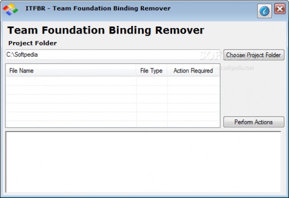 Team Foundation Binding Remover screenshot