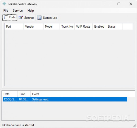 Tekaba VoIP Gateway screenshot
