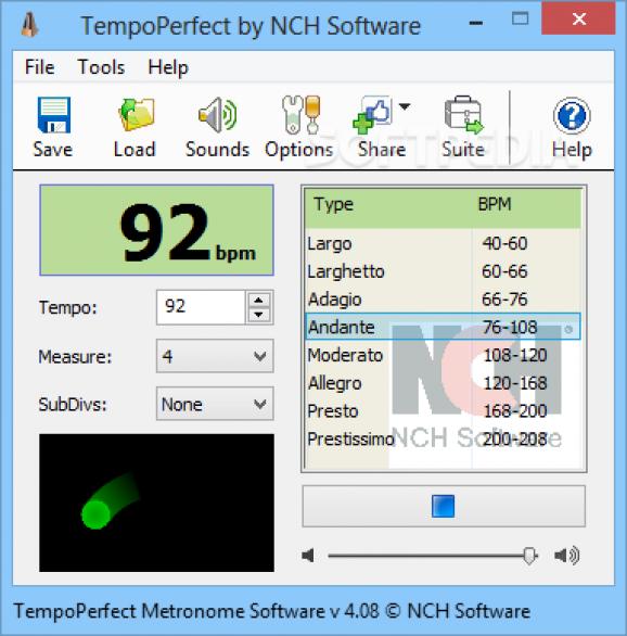 TempoPerfect screenshot