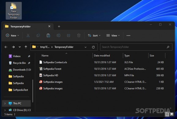Temporary Folders screenshot